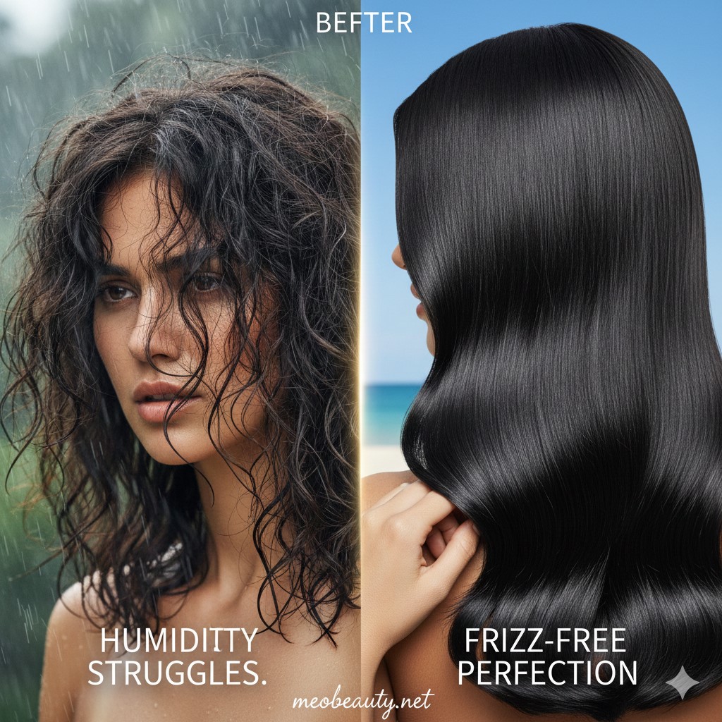 How to Tame Frizzy Hair in Humidity: The Science of Sleek Strands